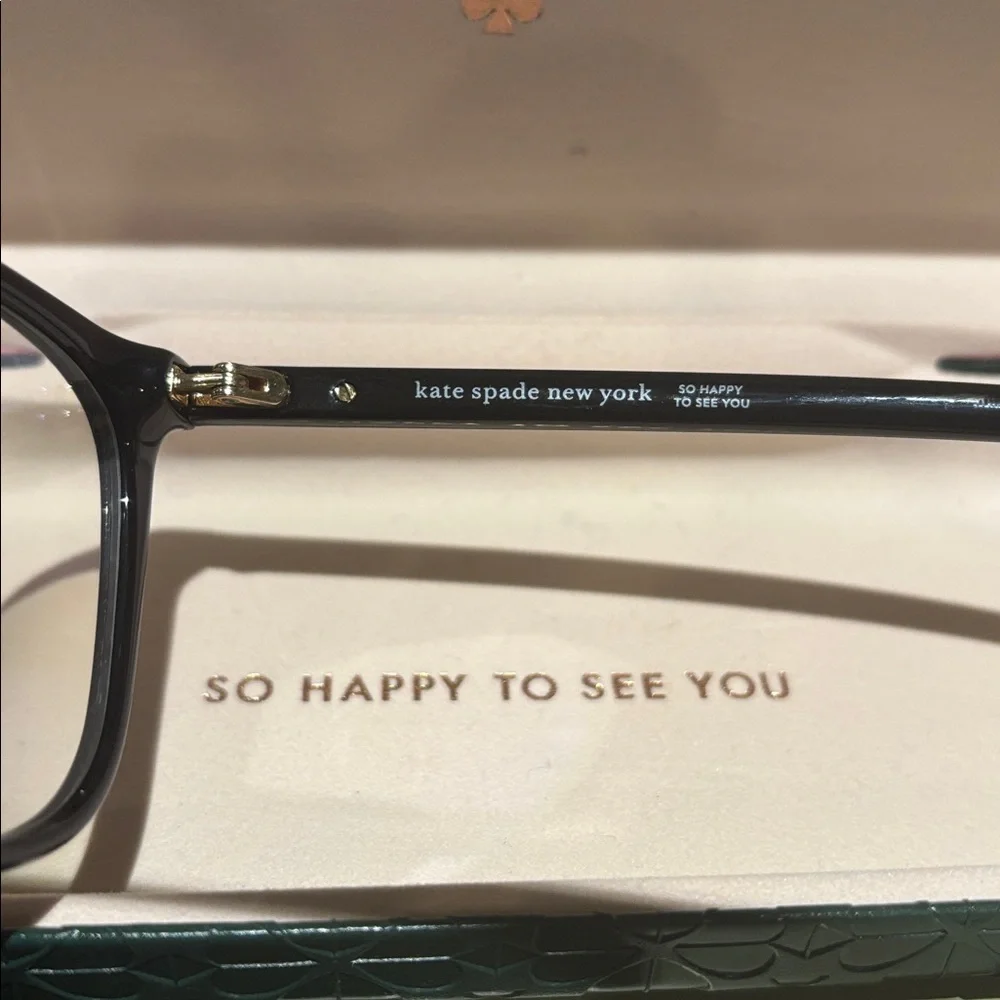 Kate Spade ♠️ Aubree 53mm Blue Light blocking reading eye glasses in black frame